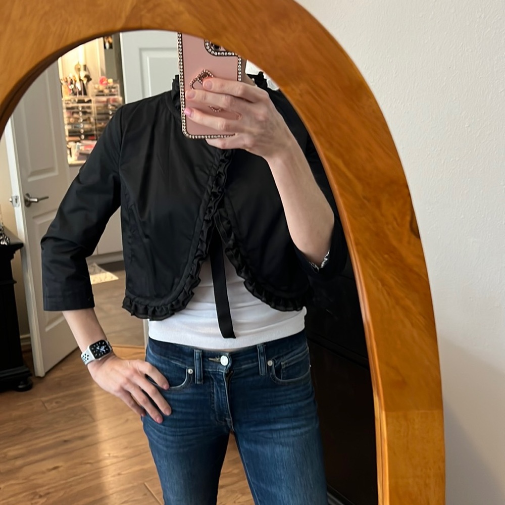 Black dressy light over jacket